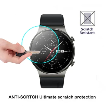 Grūdintas Stiklas Huawei Žiūrėti GT 2 Pro Smartwatch Ekrano Apsauginė Plėvelė atspari Vandeniui Anti-Scratch Stiklo 2.5 D 9H už GT2 Pro