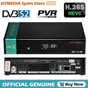 GTmedia V8X Palydovinės TV Imtuvas 1080P Full HD DVB-S2 H. 265 CA Kortelės Bulti in WIFI 