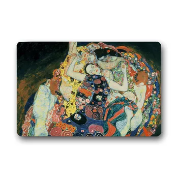 Gustav Klimt tapybos Słomianka Užsakymą Grindų Kilimėlis Kilimas Patalpų Lauke, Vonios kambario Kilimėliai Minkštas neslystantis Kilimas