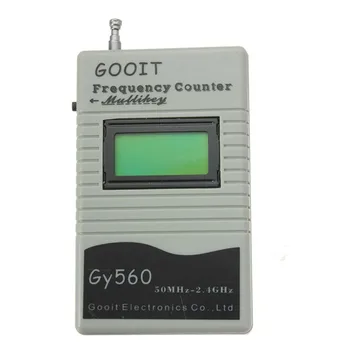 GY560 Dažnio Matuoklis, Mini Rankena Skaitiklis Dviejų krypčių Radijo siųstuvas-imtuvas GSM 50 MHz-2.4 GHz LCD Ekranas