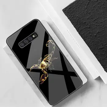 Gyvūnų krabų skorpionas Telefono dėklas Grūdintas Stiklas Samsung S20 Plius S7 S8 S9 S10 Plus Pastaba 8 9 10 Plius