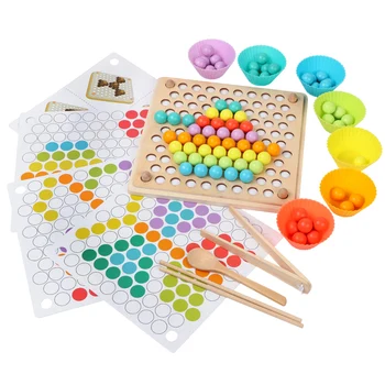 H Vaikų Žaislai Montessori Mediniai Žaislai Rankas Smegenų Mokymo Įrašą Karoliukai Įspūdį Matematikos Žaidimas Kūdikių Ankstyvojo Švietimo Žaislai Vaikams