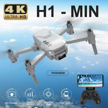 H1 RC Drone su Kamera 4K Mini Drone Funkcija Skrydžio Trajektorija Begalvis Režimas 3D Skrydžio Auto Užveskite Iškrovimo Sulankstomas Quadcopter