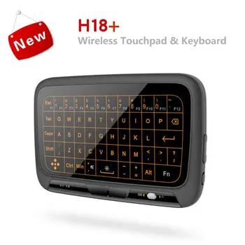 H18+ Ergonomiškas Belaidžio Oro Pelę, Klaviatūrą Full Screen Touch 2.4 GHz Touchpad Klaviatūra Su Apšvietimu Funkciją 