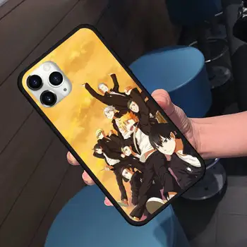 Haikyuu Hinata Išpuolių Anime Aistringas tinklinis Telefono Padengti Funda Shellfor iPhone 11 12 Pro MAX 8 7 Plus SE 2020 m.