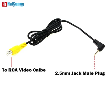 HaiSunny Automobilių RCA AUX 2,5 mm AV Kabelį Adapteris, Automobilio Galinio vaizdo Parkavimo Kamera, GPS Tablet Telefono