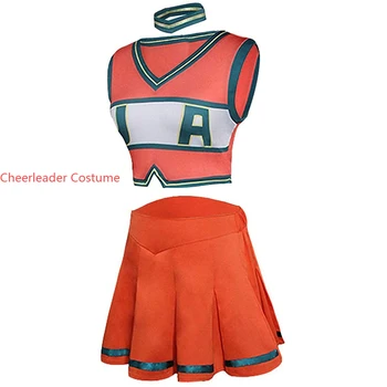 Halloween Kostiumai S-3XL Boku No Herojus akademinės bendruomenės Mano Herojus akademinės bendruomenės Asui Tsuyu Cosplay Kostiumų Cheerleader Cheerleaders Vienodas