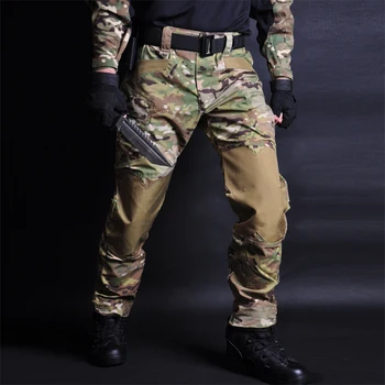 HAN LAUKINIŲ Tactical Kelnes Kamufliažas Karinių Krovinių Sweatpants tactical kelnes karinės Camo Atsitiktinis Kelnės Pantalones Tacticos