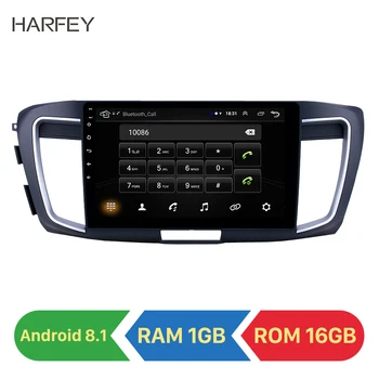 Harfey 10.1 colių Android 8.1 Automobilio Multimedijos Grotuvas GPS radijas 2013-Honda Accord 9 2.4 L Aukšto versija remti Carplay PSSS 2din