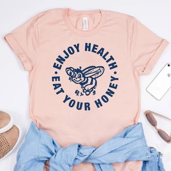 Harry Styles T-Shirt Mėgautis Sveikatos Valgyti Savo Medaus Marškinėliai Viena Kryptimi 10 Metų Jubiliejų Tee Mielas Bičių estetinės Grafinis Tee