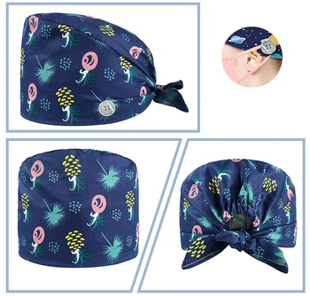 HC2K22007wholesale Mygtukai Šveitimas skrybėlę naujas Kvėpuojantis aukštos kokybės spausdinimo kepurės unisex bžūp Pet skrybėlę darbo skrybėlę grožio salonas skrybėlę animacinių filmų