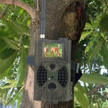 HC330M Medžioklės Takas Camera 12MP Foto Spąstus, SMTP MMS GSM 1080P Naktinio Matymo Gyvūnijos Belaidės Stebėjimo Kameros