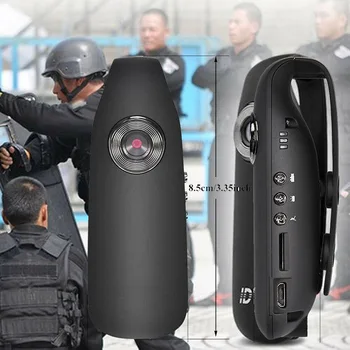 HD 1080P 130 Laipsnis Mini Kamera Brūkšnys Cam Policijos Įstaiga, Motociklo, Dviračio Kamera Judesio JAV PLUG Parama Judesio Aptikimo