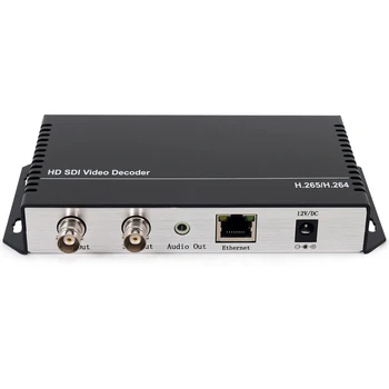 HD 3G SDI Dekoderis IP srautams HD-SDI 3G-SDI Vaizdo Garso Dekoderis H. 265 H. 264 HTTP RTSP RTMP UDP HLS Su SDI Skaičiuoklė