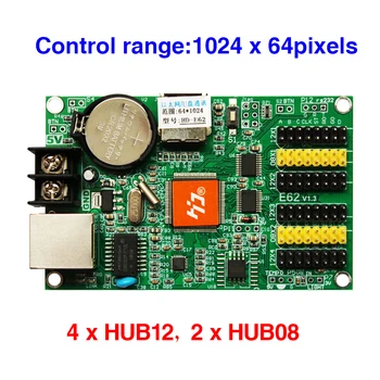 HD-E62 Vieną & Dual Spalvų LED, kontrolės kortelės Ethernet 