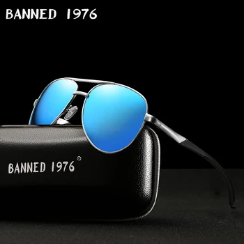 HD Poliarizuota Vyrų Derliaus Aliuminio Akiniai nuo saulės Classic Prekės ženklo Vairavimo Saulės akiniai Metaliniais rėmais Vairavimo Atspalvių Vyrų/Moterų Oculos
