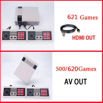 HDMI arba AV išėjimas Retro Classic Vaizdo Žaidimų Konsolės Built-in Žaidimai 8 620 Tiek Šeimos TELEVIZIJA kišeniniais žaidimų žaidėjas du kartus Gamepads