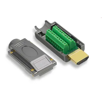 HDMI Suvirinimo-nemokamai Jungtis HDMI 2.0 Male Plug 