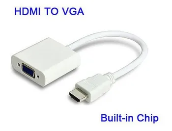 HDMI Į VGA Kabelis Adapteris HDMI Į VGA Konverteris Vyrų ir Moterų Su Built-in Chipset iki 1080p *100vnt/daug