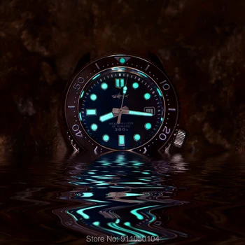 HEIMDALLR SBDX001 Prabanga Atsitiktinis Verslo Mechaniniai Laikrodžiai Vyrams Naras 300M Sapphire Kristalas BGW9 Super Šviesos Laikrodis