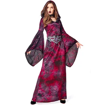 Helovyno Cosplay Kostiumas Moterims Derliaus Viduramžių Princesė Cosplay Kostiumų Europos ragana Išgalvotas Suknelė