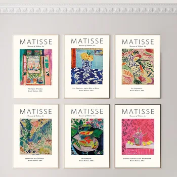 Henri Matisse Mados Retro Plakatai Ir Spausdina Abstrakčiai Galerijos Sienos Meno Tapybos Drobės Nuotraukų Kambarį Namų Dekoro