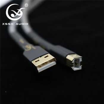 HiFI Hi-end A-B tipo USB kabeliai XSSH Garso 