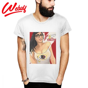 Hip-Hop Mia Khalifa Karšto Seksualus, Patogus Medvilnės Marškinėliai Unikalų Užsakymą Naują La Camiseta