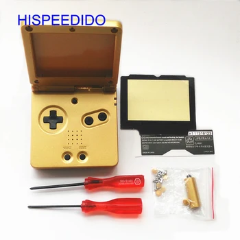 HISPEEDIDO Pilnas Komplektas Korpuso Dangtis Repairt Dalys Nintendo GBA SP Atveju Gameboy Advance SP Korpuso Atsuktuvas mygtukai
