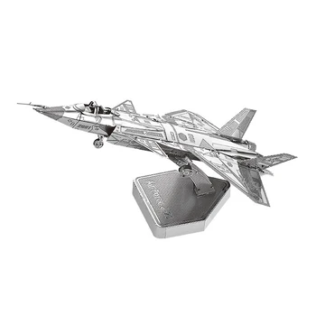 HK NANYUAN 3D Metalo Įspūdį Modelio Rinkinio J-20 Warplane Asamblėjos Modelis 