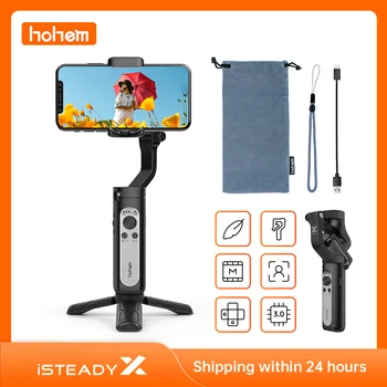 Hohem iSteady X Išmanųjį telefoną Gimbal 3-Ašis Nešiojamą Stabilizatorius iPhone11Pro/Max, skirtą 