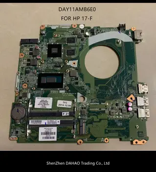 HP 17-F Nešiojamojo kompiuterio pagrindinę Plokštę Su i7-4510 CPU DDR3L 767412-001 767412-501 767412-601 DAY11AMB6E0 visiškai Išbandyta