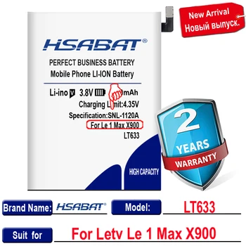 HSABAT LT633 5800mAh Didelės Talpos Bateriją Letv Le 1 Max X900 Le vienas Max X900 Mobiliojo Telefono Baterijas