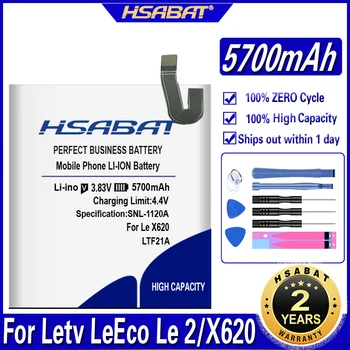 HSABAT LTF21A 5700mAh Baterija Letv LeEco Le 2 (pro) le 2S le S3 X527 X528 X621 X625 X626 X20 X25 X620 X520 X522 X525 X526