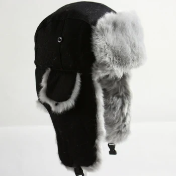 HT2108 Bombonešis Skrybėlę rusijos Bžūp Storas Šiltas Vyrų, Moterų Žiemos Skrybėlę Ausies Atvartu Slidinėjimo Sniego Trapper Bžūp Vyrų rusijos Ushanka Kailio Kepurės Vyrams