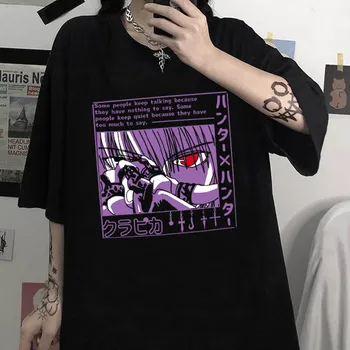 Hunter X Hunter Kurzarm T-shirt Frauen T-shirt Harajuku Animacinių filmų 90s Sommer Kleidung harajuku Teufel Auge anime Gedruckt T-shirt