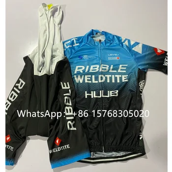 HUUB dviračių Džersis kostiumas vyrams drabužius Ribble Weldtite MTB marškinėliai ciclismo maillot dviračių drabužių ropa de hombre, šortai, kombinezonai su antkrūtiniais