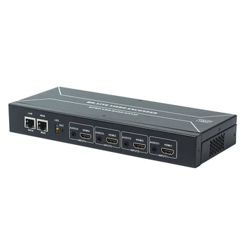 HWCODEC 4 Kanalų HDMI 1080P Išėjimas H264 H265 4 Kanalų HDMI, IPTV Encoder Paramos RTSP RTMP RTMPS SRT HTTP ONVIF HLS UDP