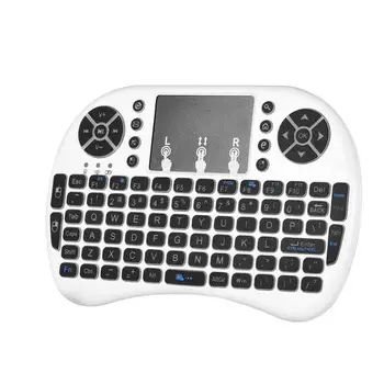 I8 Minikeyboard rusų anglų Versija 2.4 GHz Wireless Keyboard Nuotolinio i8 Touchpad Klaviatūra Didmeninė Mini Kontrolės Backlig P1J7