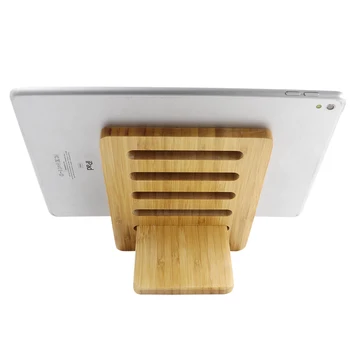 ICozzier Bambuko Reguliuojamas Tablet Stand Multi-kampas Nešiojamų Laikiklis, skirtas 