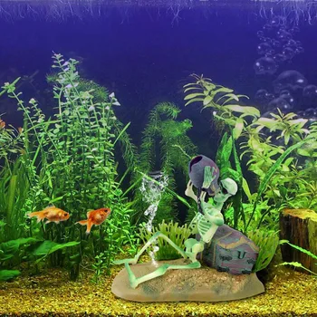 Imituojamas Pet Akvariumas Papuošalai Žuvų Bakas Piratų Skeletas Apdailos Acuarios Kraštovaizdžio Ornamentu Dekoro Ir Aksesuarų Tiekėjų