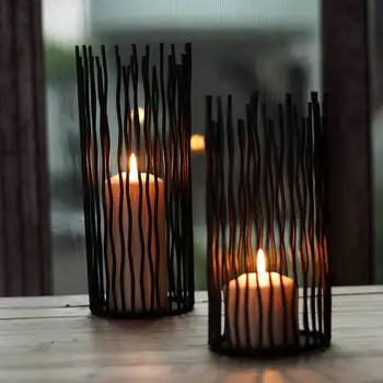 IMUWEN Europos Metalo Žvakių Laikiklis Ramstis Žvakidė Darbalaukio Saugojimo Vestuvių Centerpieces Namų Biuro Šalis Apdaila