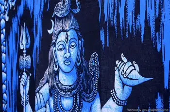 Indijos Induizmo Dievas ŠIVA Sėdi Meditacijos Sienos Kabo Gobelenas