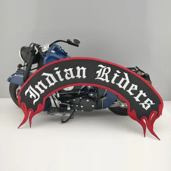 Indijos rider motociklo rokeris pleistras punk dviratininkas siuvinėjimo geležies viršutinės aplikacijos lopai striukė custom jūsų tekstas projekto 