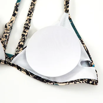 INGAGA Leopard Bikinis Mikro Maudymosi Kostiumėliai Moterims, Push Up Biquini Paplūdimio 2021 Dirželis Maudymosi Kostiumai Seksualus V-kaklo Bikini Komplektas