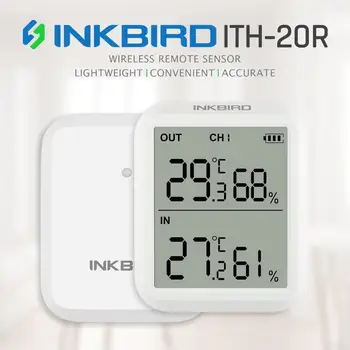 Inkbird I-20R Aukšto Tikslumo Skaitmeninis Termometras su Drėgmėmačiu Temperatūros Drėgmės Matuoklis Stebėti Indoor Outdoor Už Akvariumas Kambarys