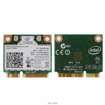 Intel Dual Band Wireless-AC 7260HMW Mini PCI-E BT4.0 Kortelės HP BIS 710661-001