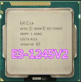 Intel Xeon E3-1245V2 E3 1245 V2 Quad Core CPU Procesorius 3.4 GHz LGA 1155 8MB SR0P9 e3-1245v2