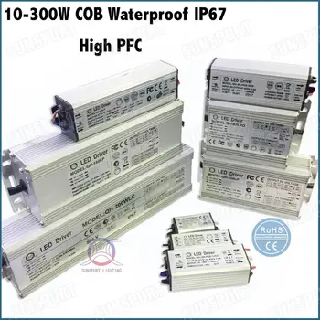 IP67 PF5-100W LED Driver 10W 2-3Cx3B 6-12 Serijos 20W 30W 40W 50W 60W 70W 80W 100W 0.6-3A DC5-40V Nuolatinės Srovės Nemokamas Pristatymas