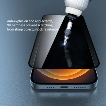 IPhone 12 Pro Max 12 Mini Screen Protector [Privatumo Apsaugos] [Karinės Klasės Grūdinto] Anti-Scratch Grūdintas Stiklas